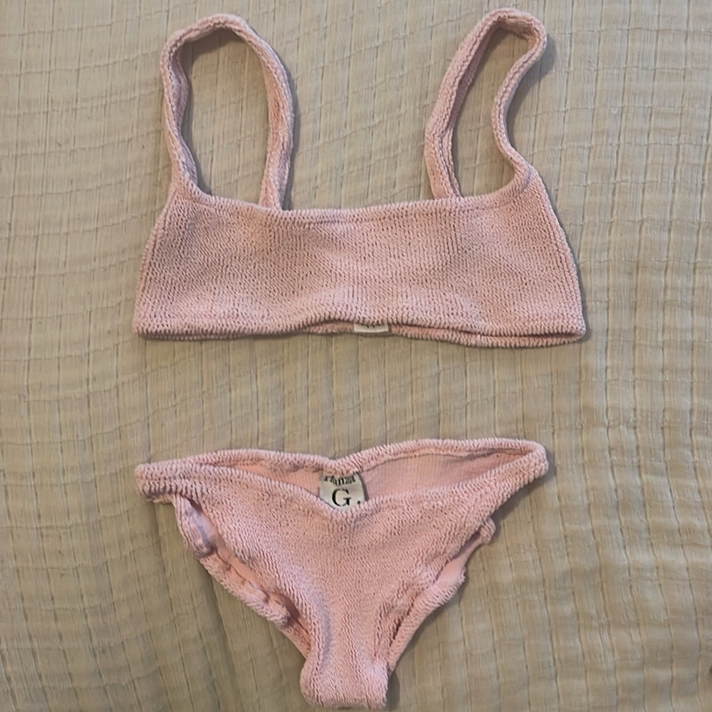 Hunza G pink bikini OS